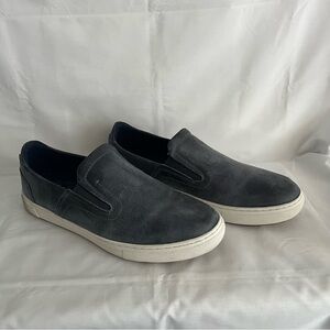 Propet Men's Distressed Navy Blue Slip-On Loafers. Size 14.